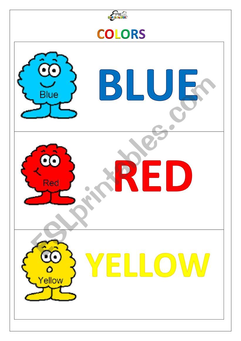 COLORS FLASHCARDS worksheet