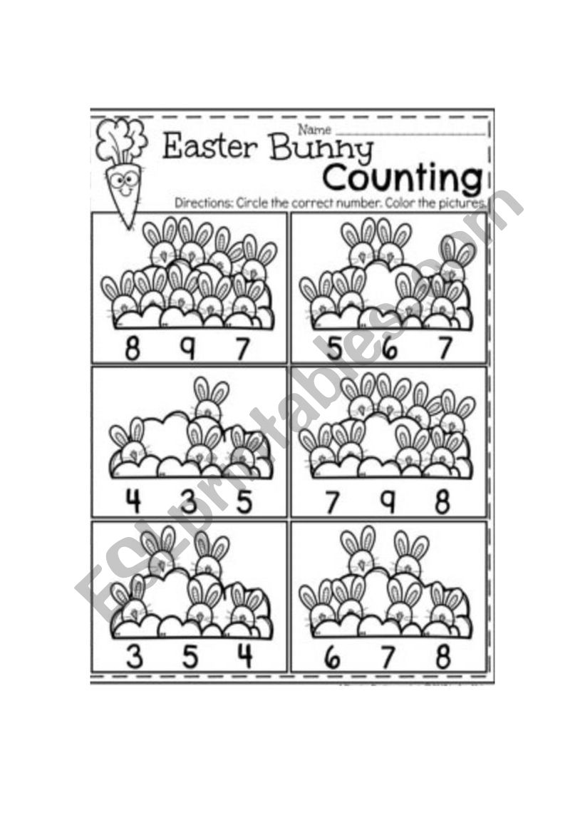 Easter worksheet