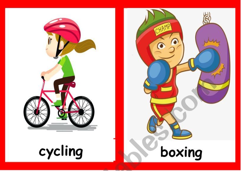 SPORT FLASHCARD worksheet