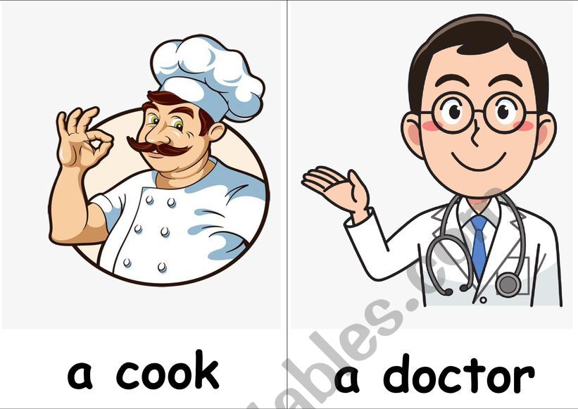 JOB FLASHCARD worksheet