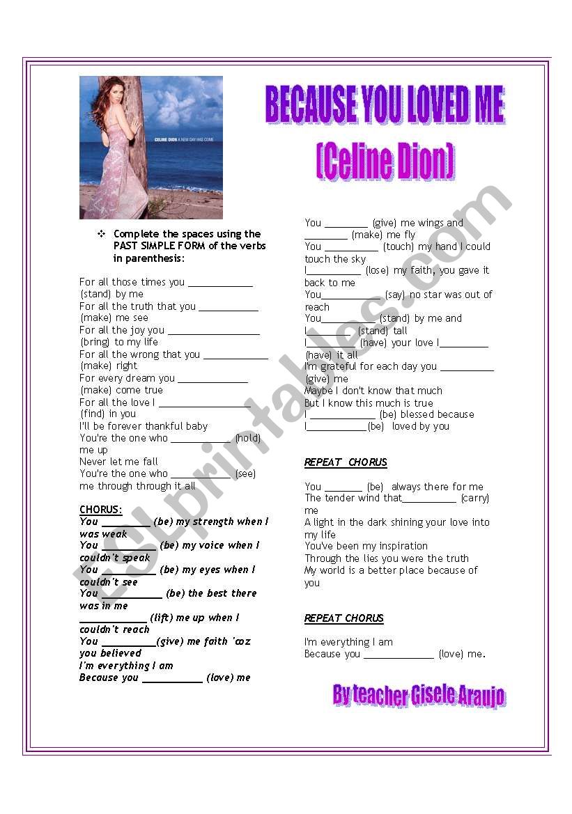 song to teach past tense