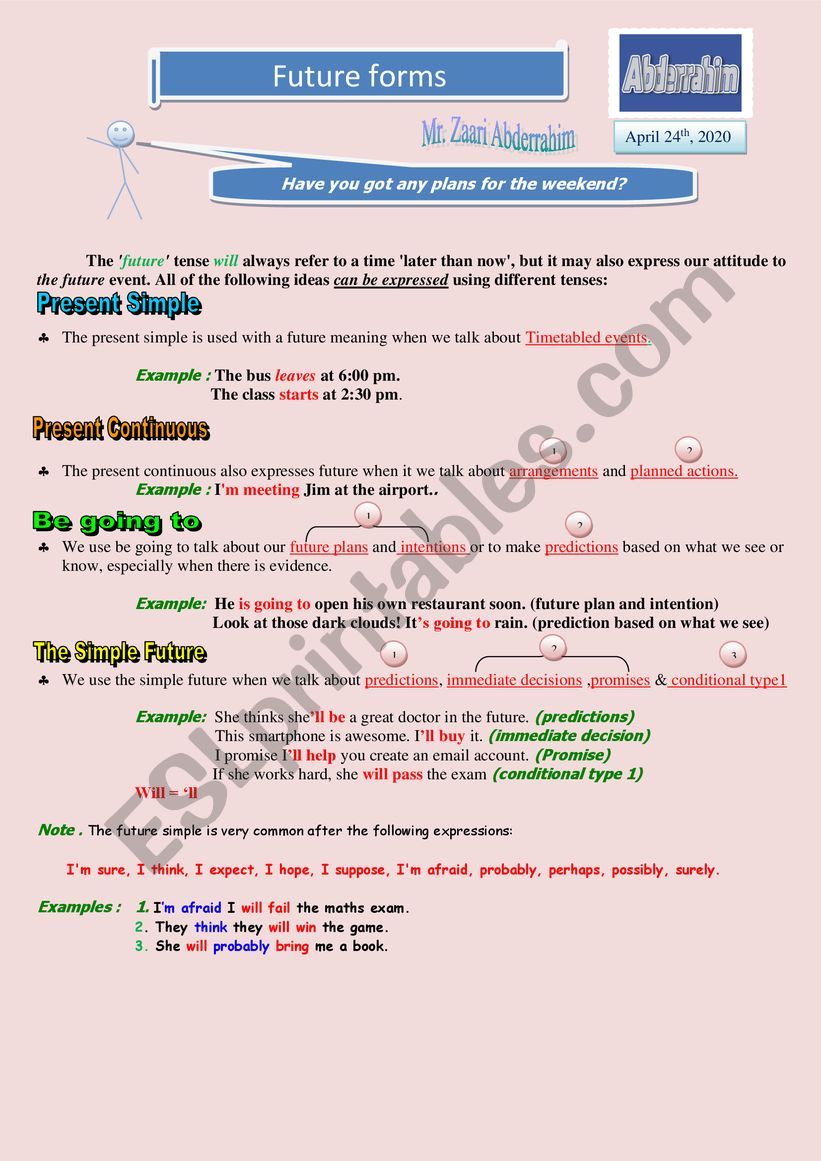 grammar worksheet