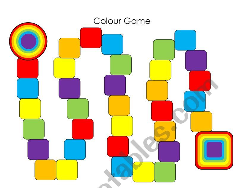 couloring game worksheet