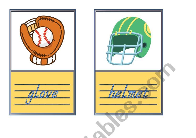 Sports Flashcards worksheet