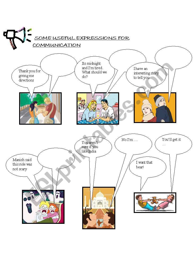 SOME USEFUL EXPRESSIONS FOR COMMUNICATION
