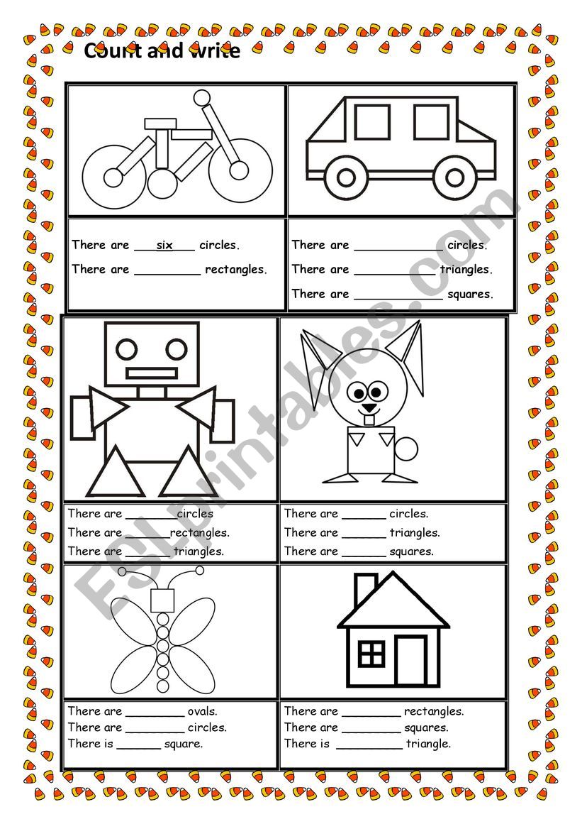 Count and write worksheet