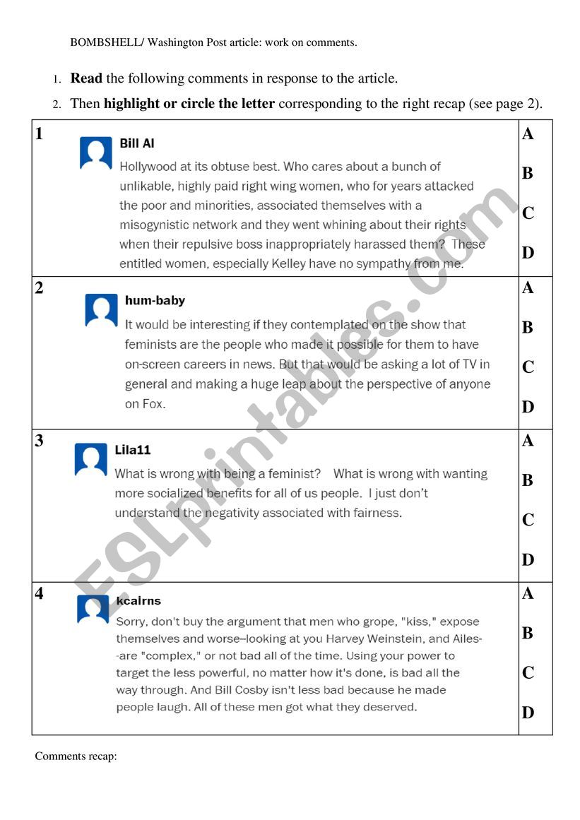 Bombshell: Washington Post article comments