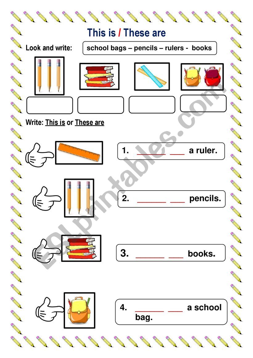 this - these worksheet