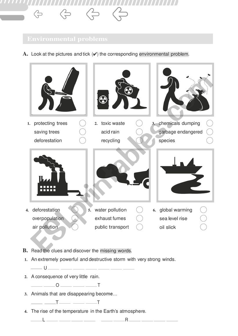 Environmental Quiz worksheet