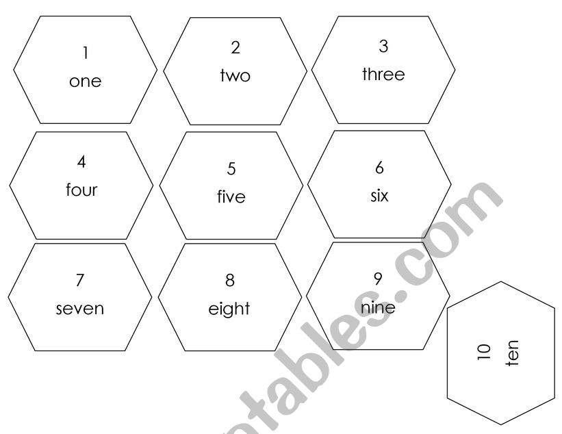 Numbers worksheet