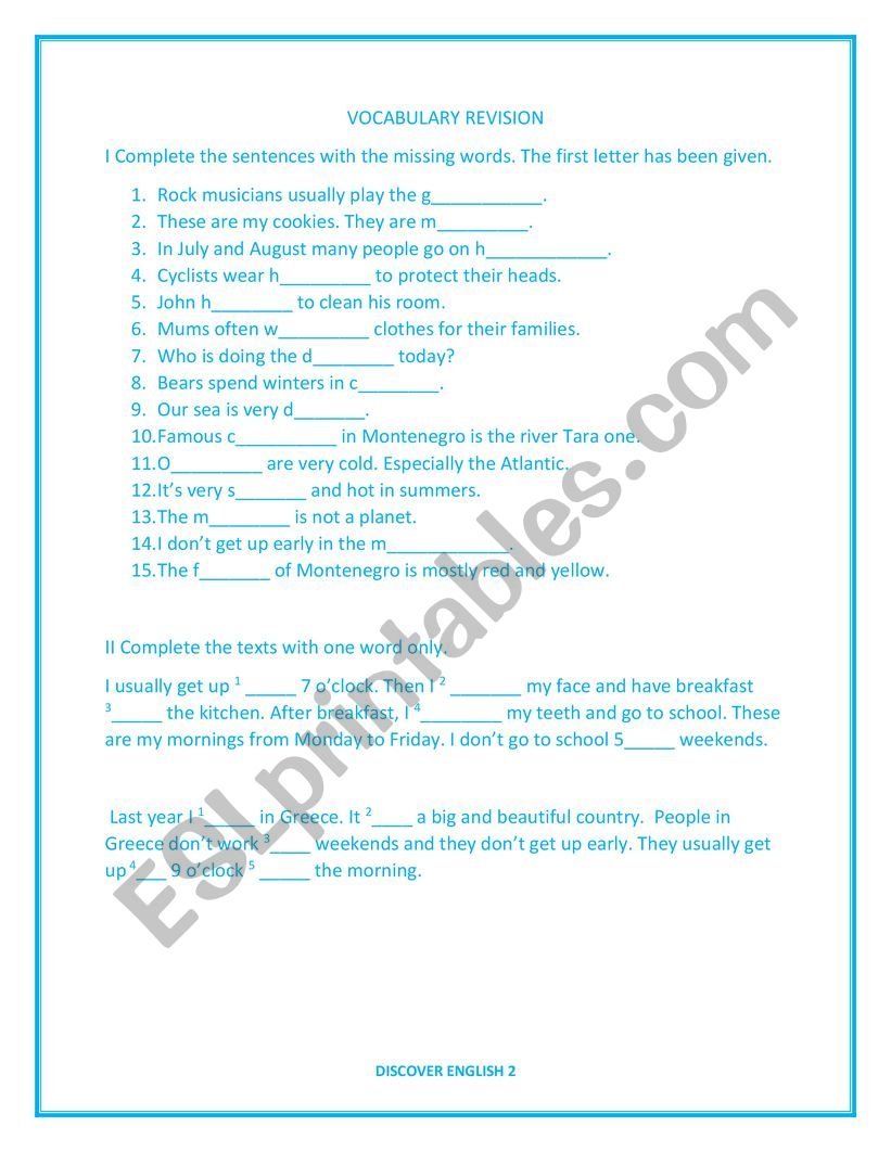 Vocabulary 26 worksheet