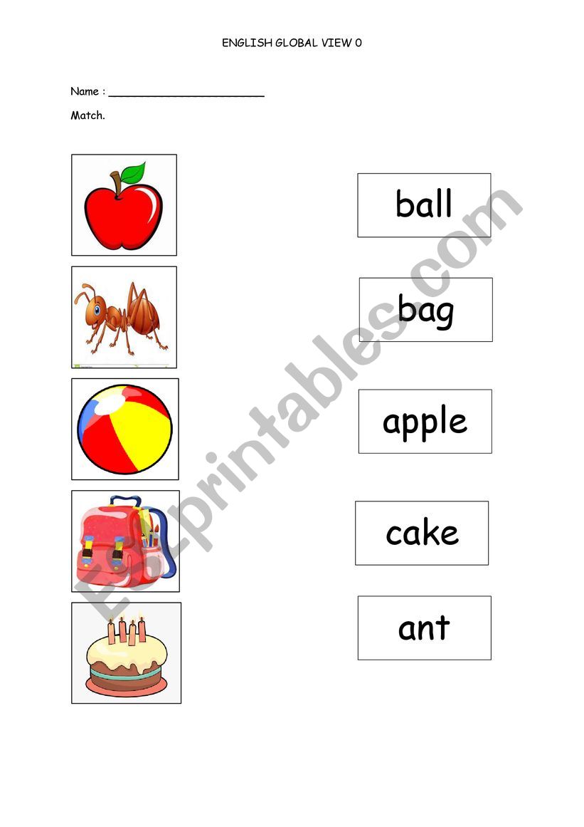 A-Z worksheet