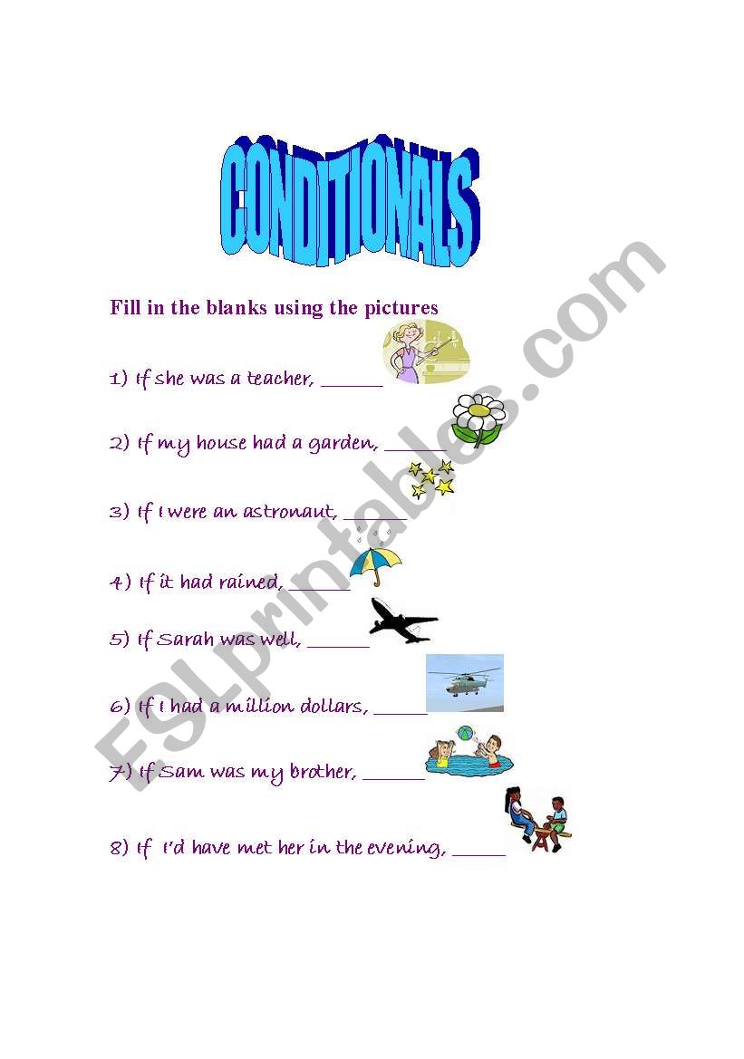 Conditionals worksheet worksheet