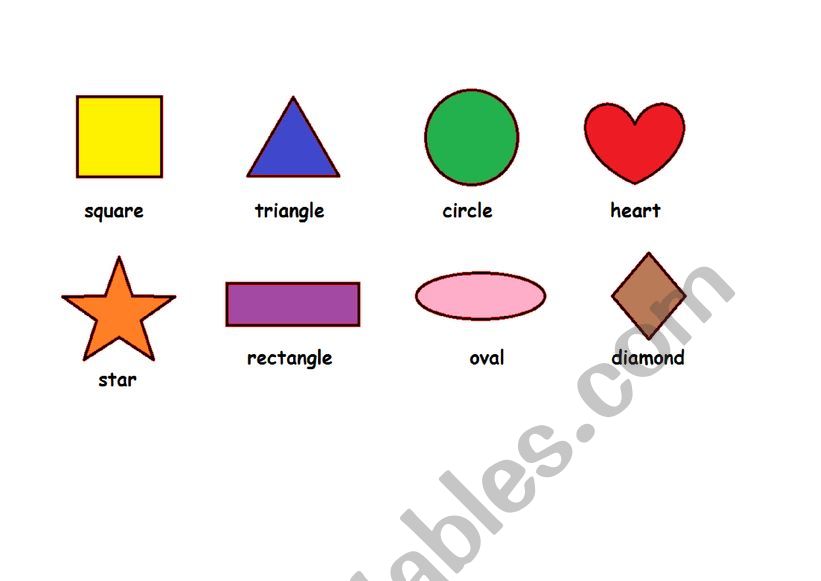 Shapes worksheet