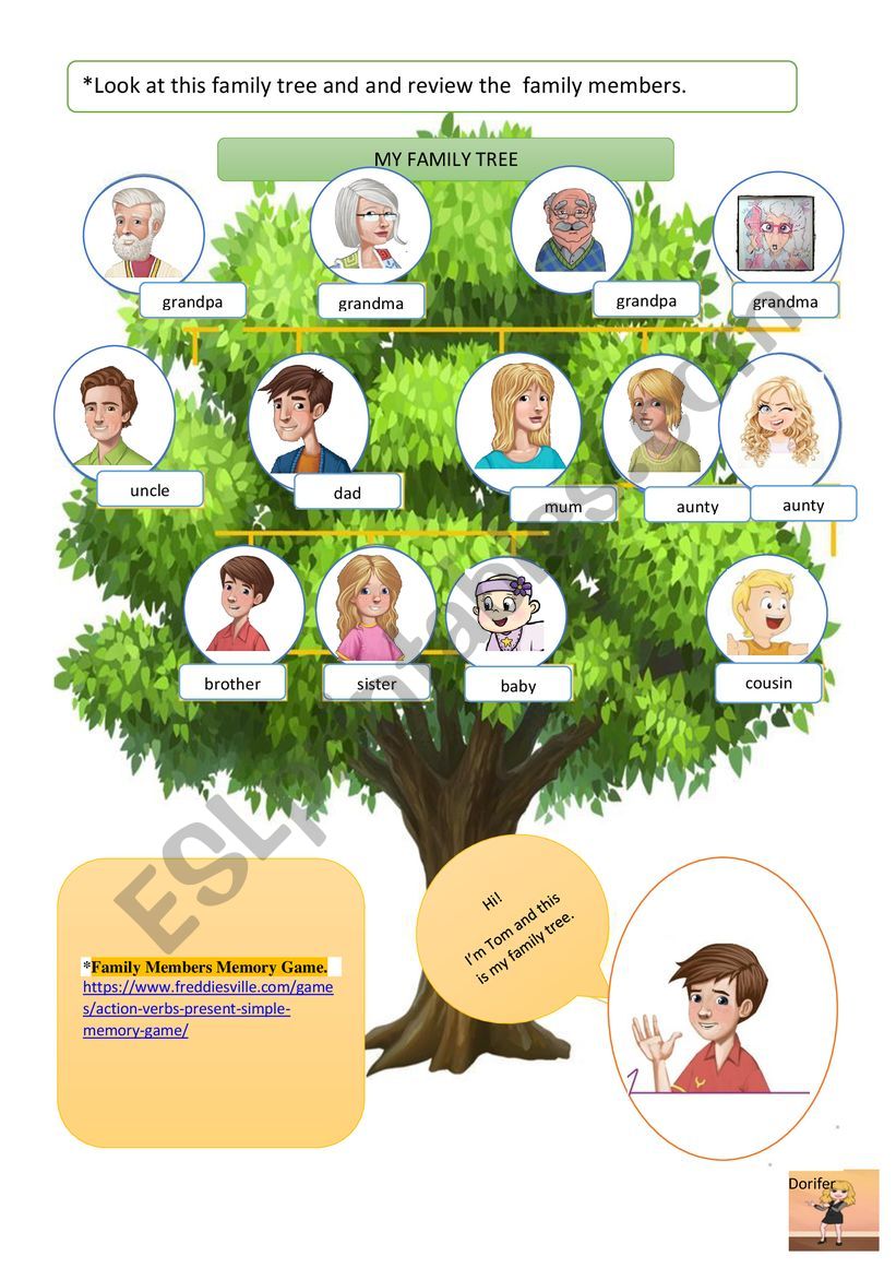 My family tree worksheet