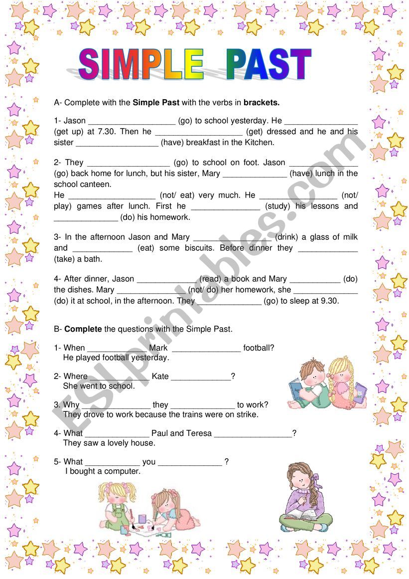 Simple Past worksheet