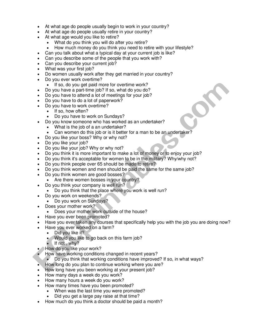 Topic work  worksheet