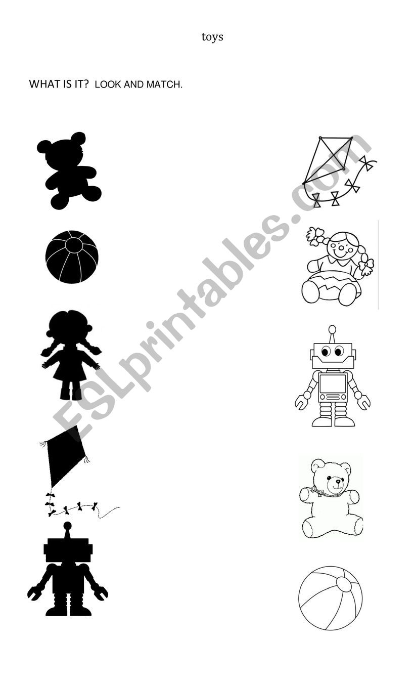 TOYS worksheet