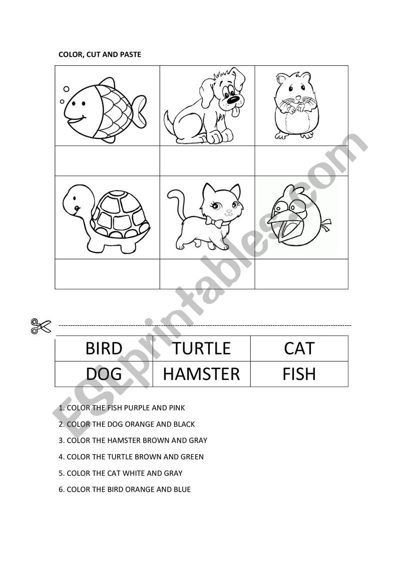 PETS worksheet