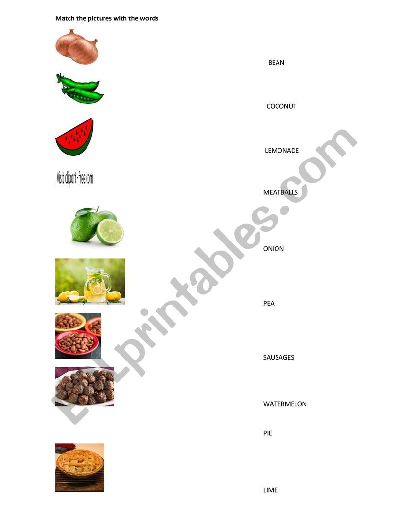 Food worksheet