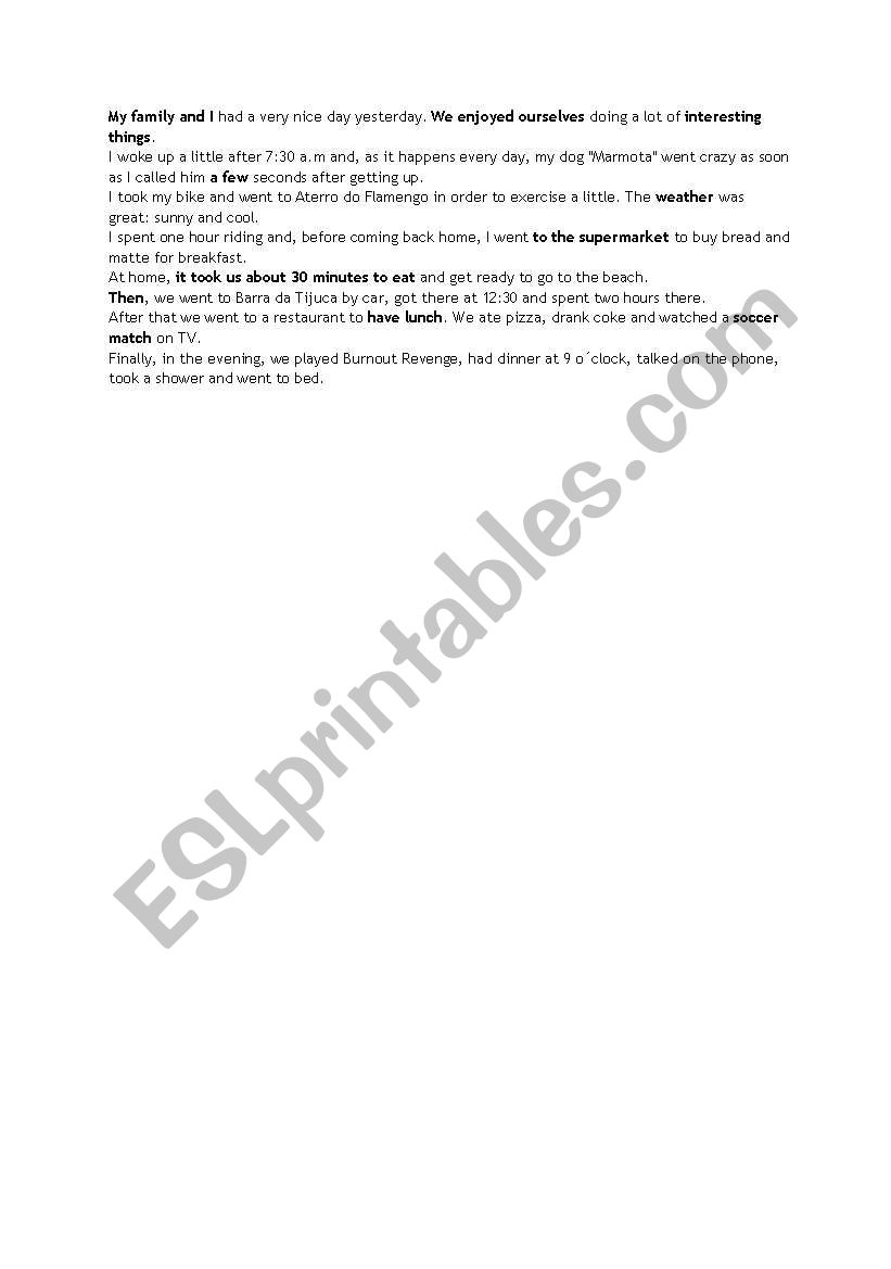 English Worksheets My Family And I my-family-and-i-video-youtube