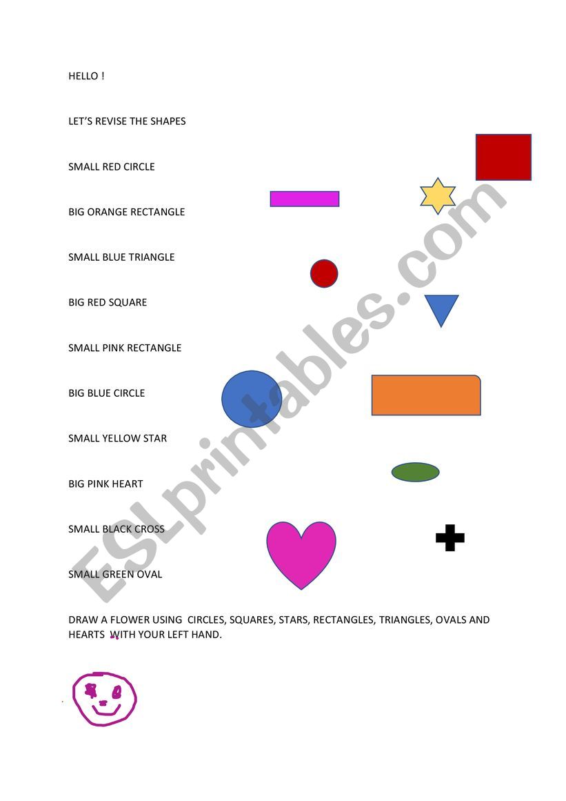 shapes worksheet