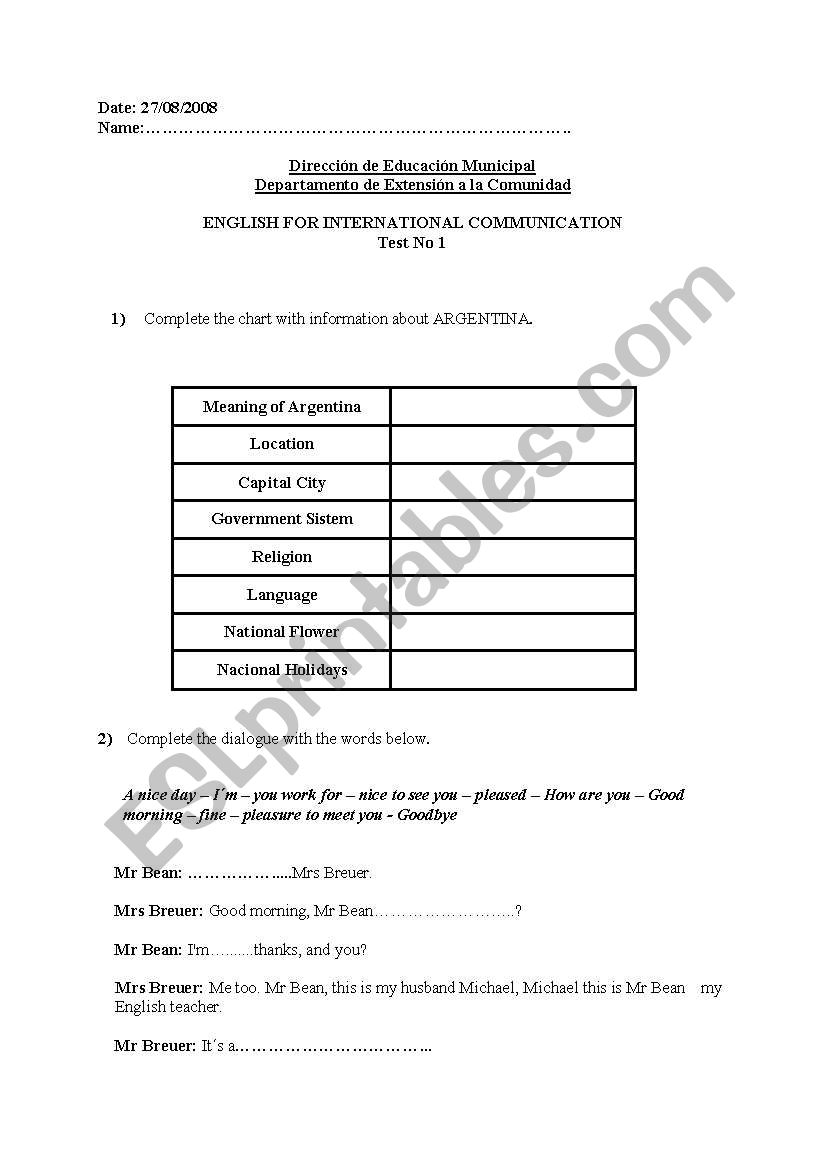 tourism.adults exercises worksheet