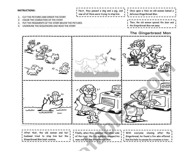 The Gigerbread Man  worksheet