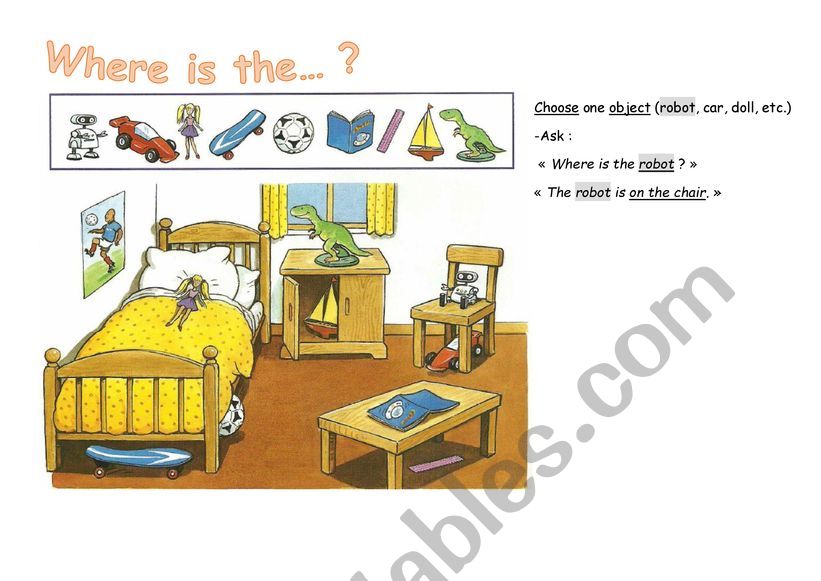 Where is it? worksheet