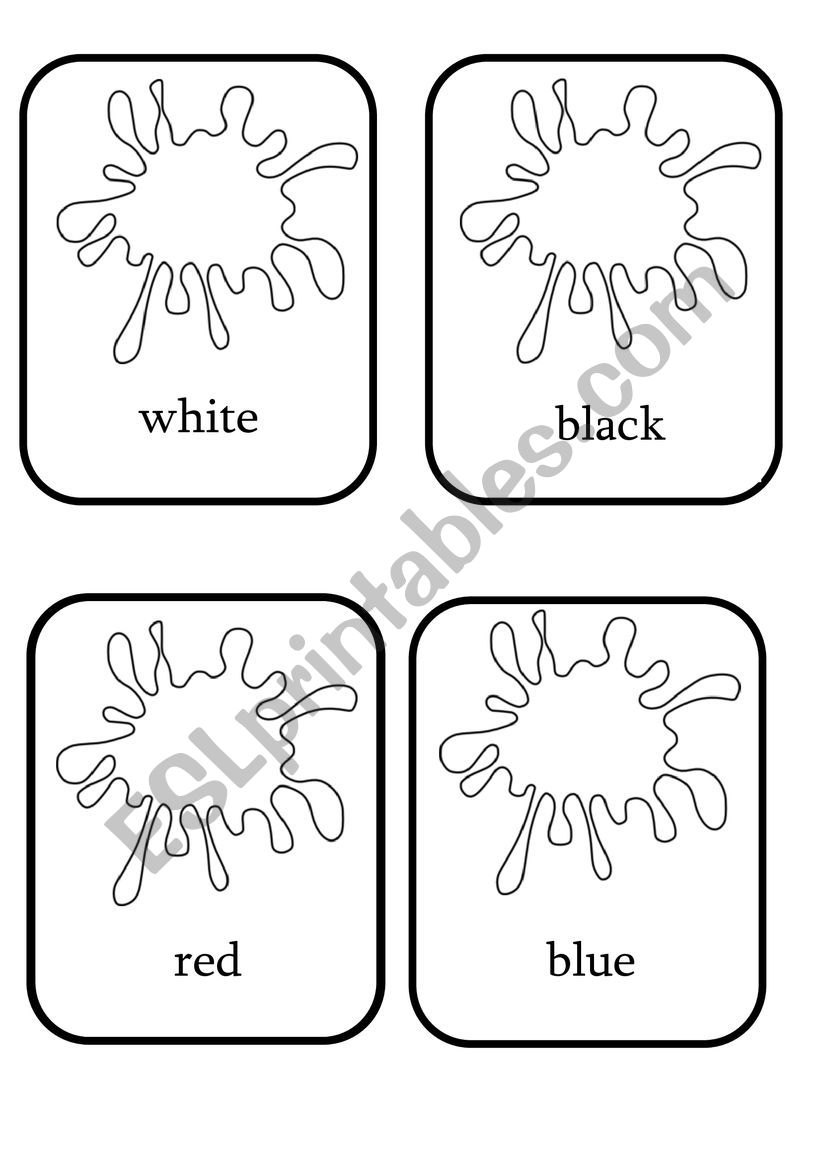 Blank colour flashcards (to colour)