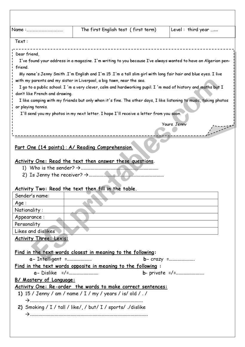 the-first-english-test-esl-worksheet-by-mansour-mansour