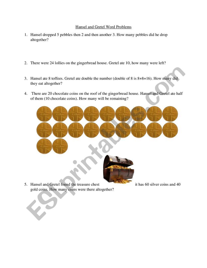 Hansel and Gretel Word Problems