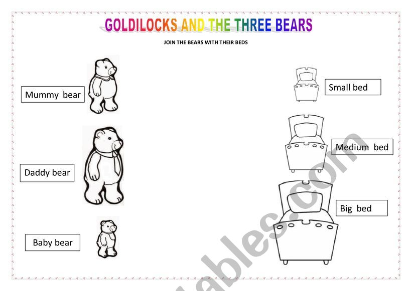 Goldilocks and the three bears