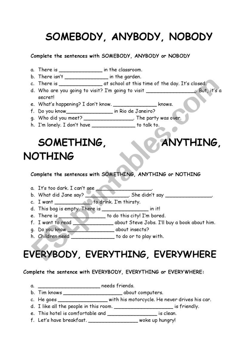 Compounds worksheet