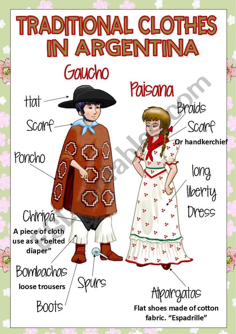 TRADITIONAL CLOTHES IN ARGENTINA