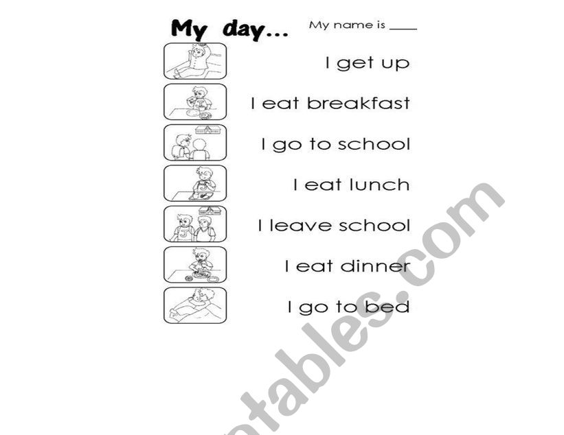 Match the routine wirh the image