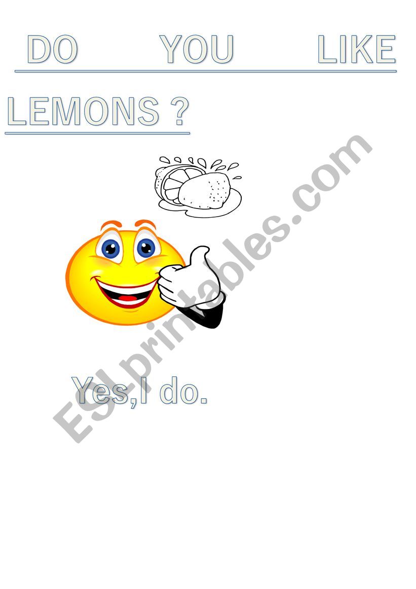 FRUITS worksheet
