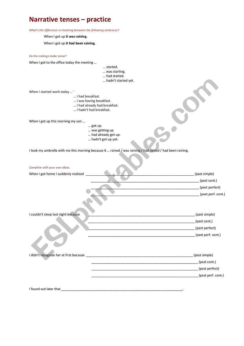 narrative-tenses-esl-worksheet-by-martaz