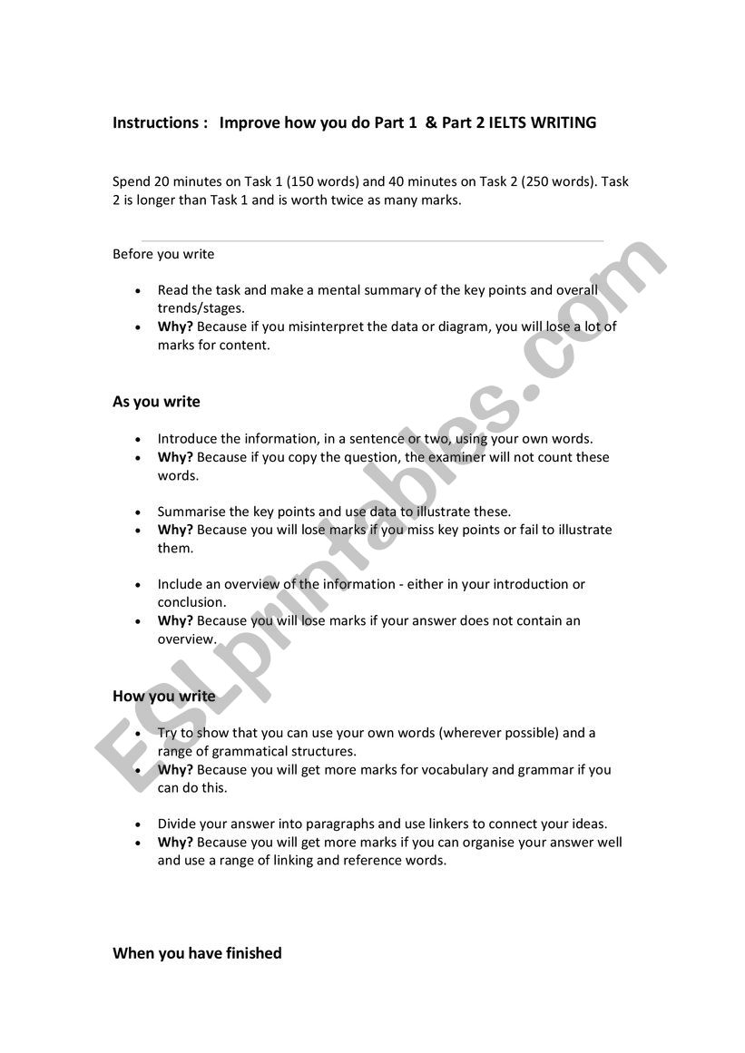 How to Improve IELTS Writing ( Pie Chart / Agree Disagree Essay )