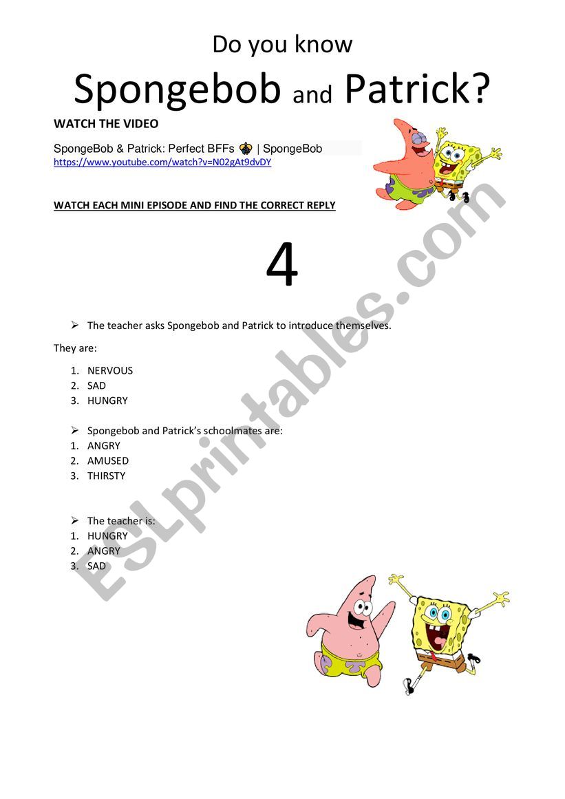 Spongebob & Patrick best friends 4ever 