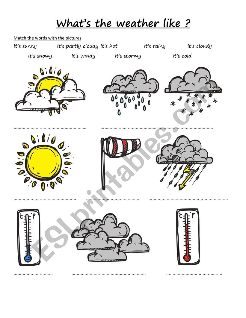 Weather-3 worksheet