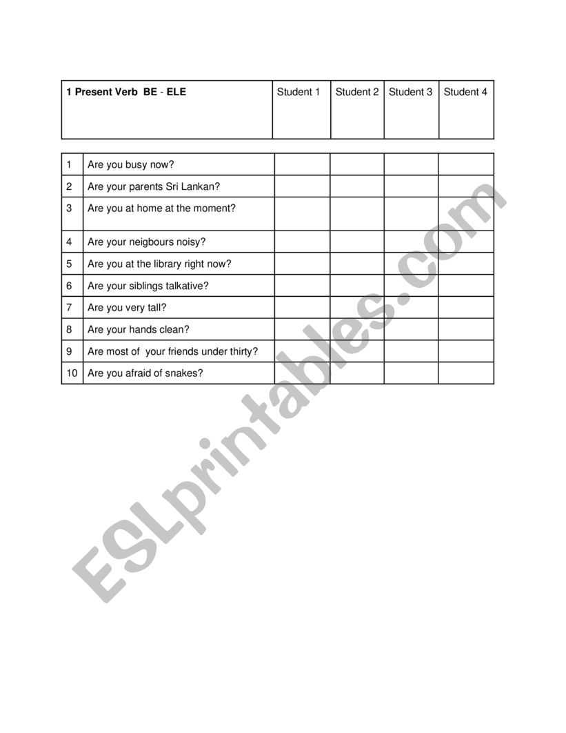 grammar  worksheet