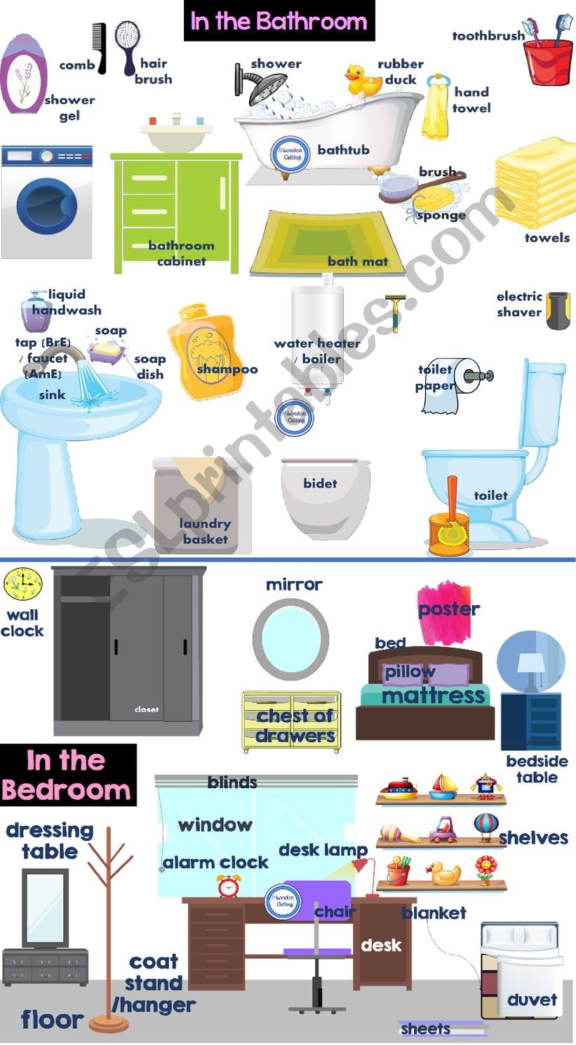in-the-bedroom-and-in-the-bathroom-vocabulary-esl-worksheet-by-dackala