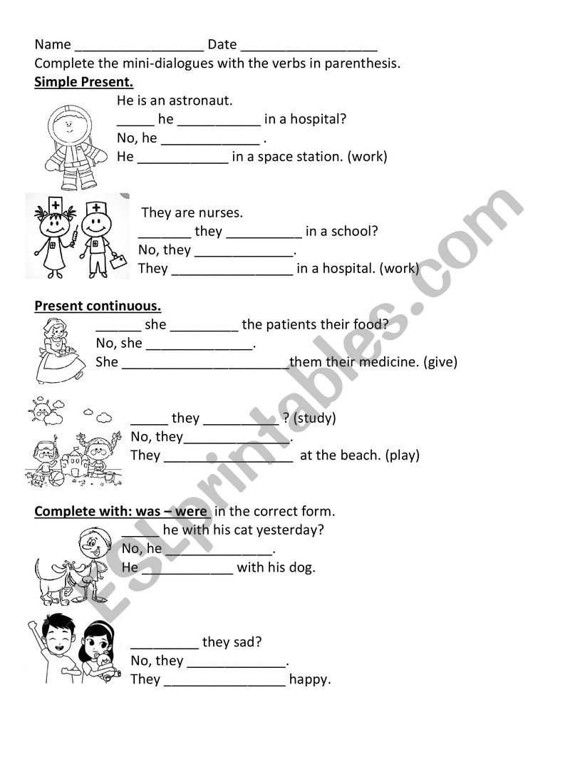 Mini review worksheet