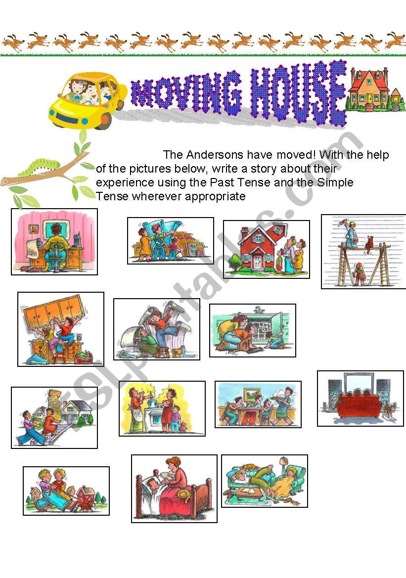 Moving House- an exercise on the past and present tense