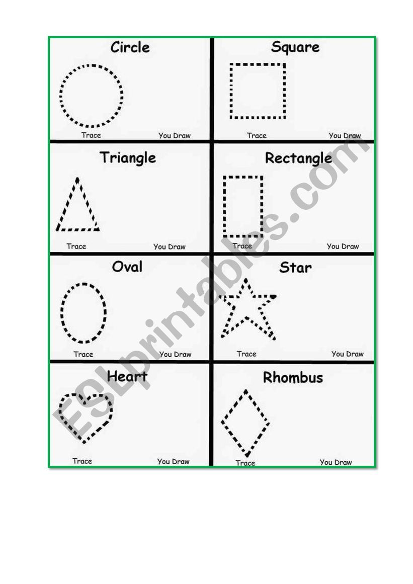 Shapes worksheet