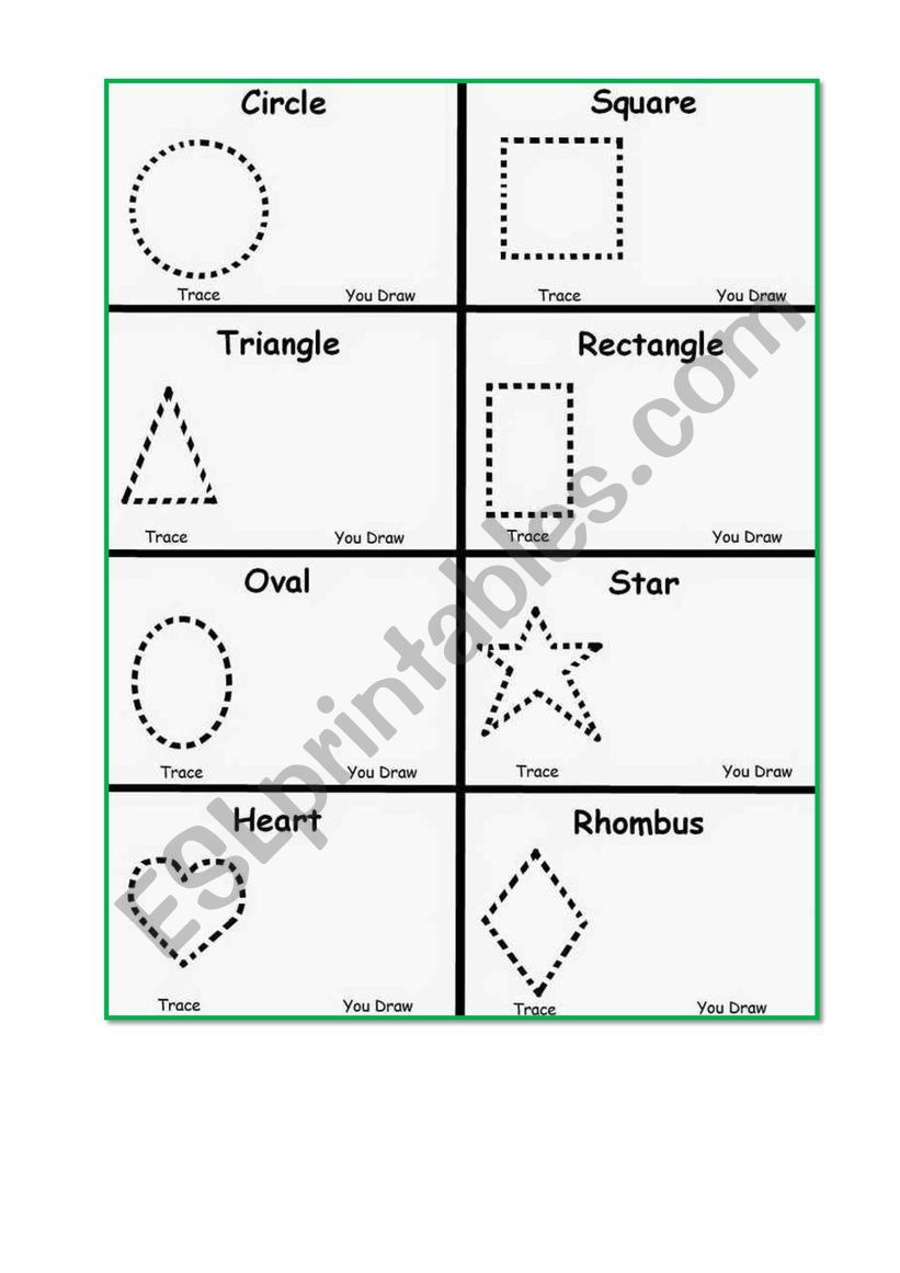 Shapes worksheet