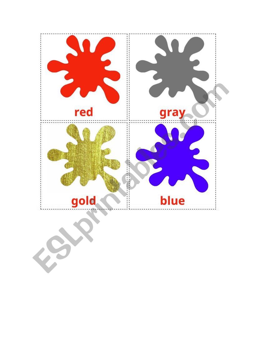 COLOURS worksheet