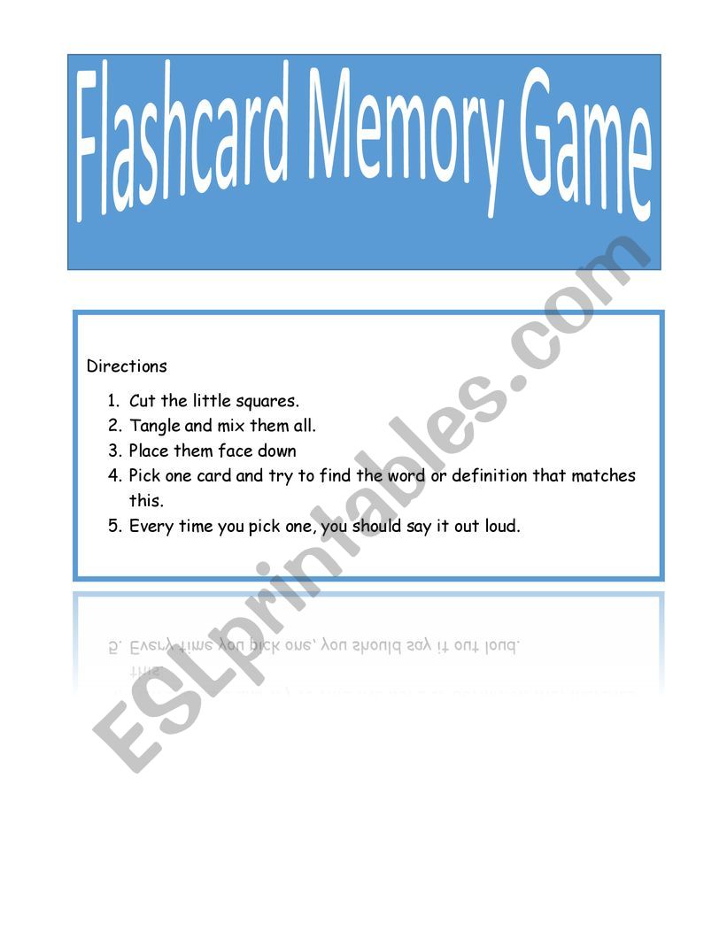 FAMILY MEMBER WORD AND DEFINITION MEMORY GAME