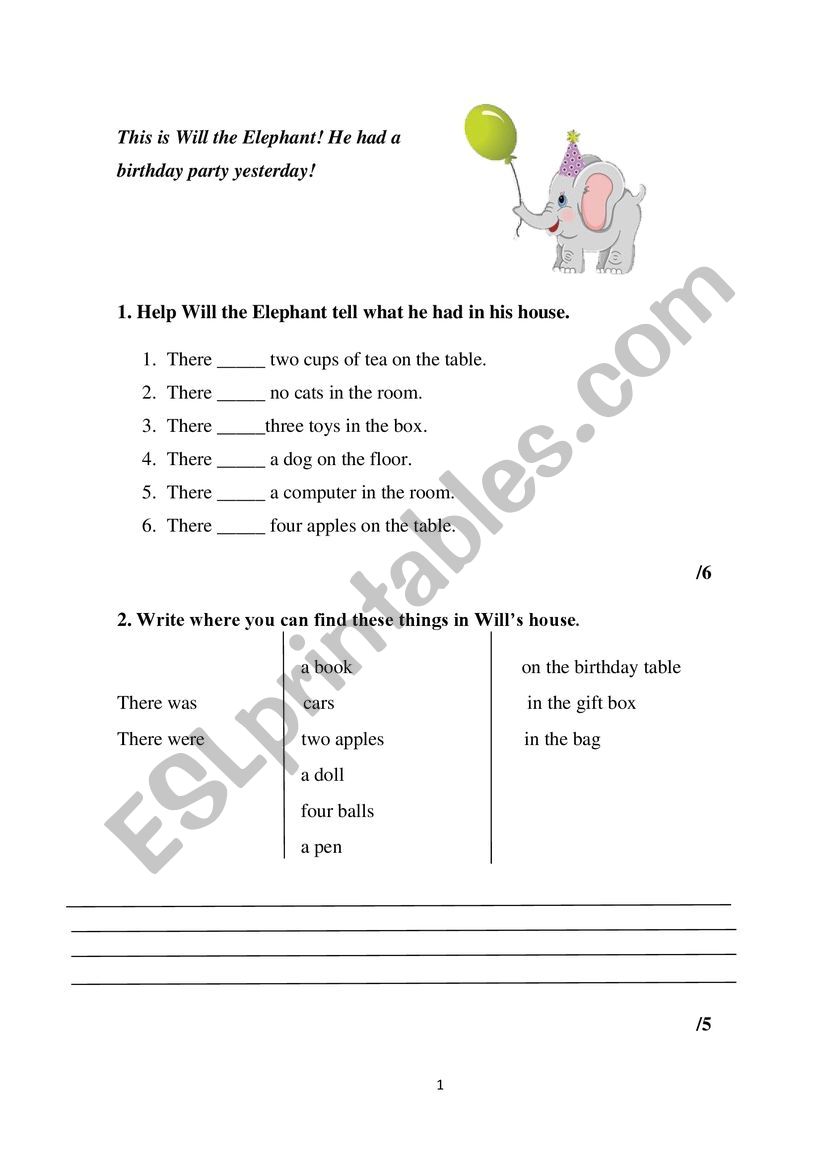 Past Simple Test worksheet